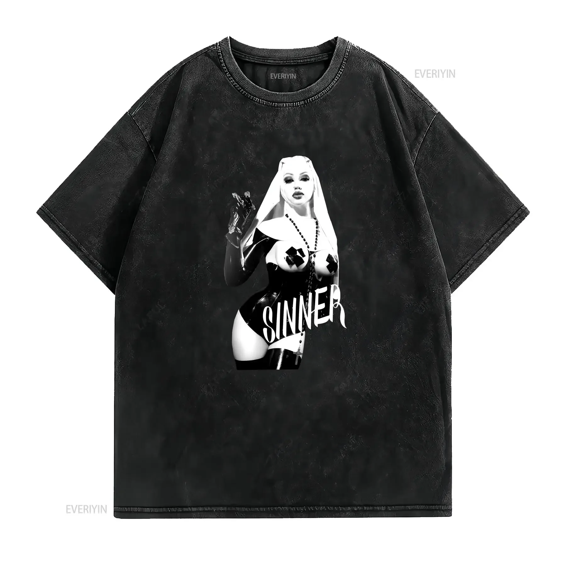 Sinner Vol 1 Reformation of The Religion T Shirt vintage Washed graphic Casual Versatile Comfortable Slightly Breathable Unisex