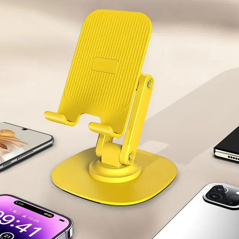 Metal 360° rotating mobile phone holder Foldable desktop mobile phone support Lazy tablet portable mobile phone support stand