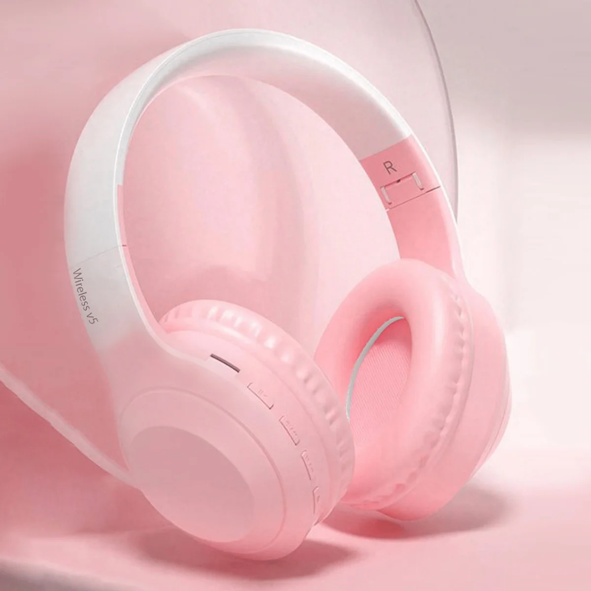 Headset Wireless Headset, Long Life, Foldable, Low Latency Gaming Noise Cancelling Wireless Headset