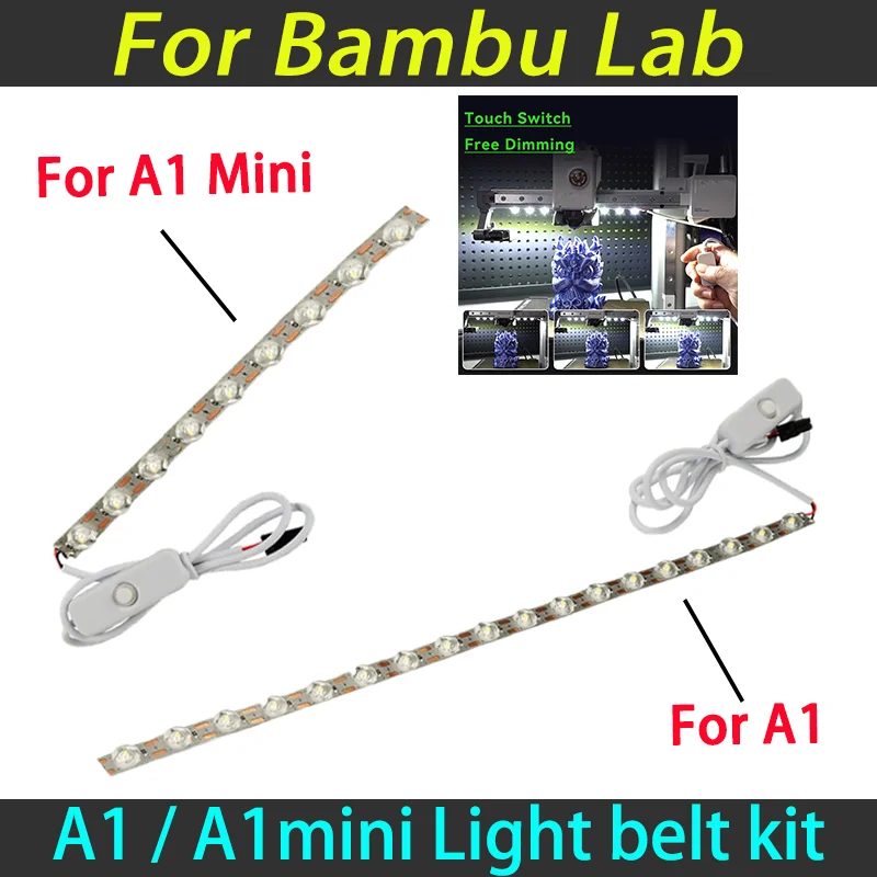 

Led Light Strip For Bambu Lab A1/A1 mini Fill light 24V Super Bright For Bambulab A1/A1mini Parts 3D Printer Accessories