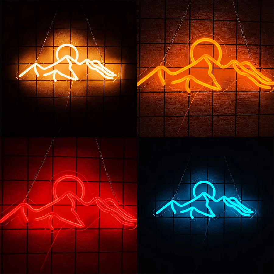 Lighting Decor Sunrise - 일출과 일몰 LED 네온사인, 예술적인 벽