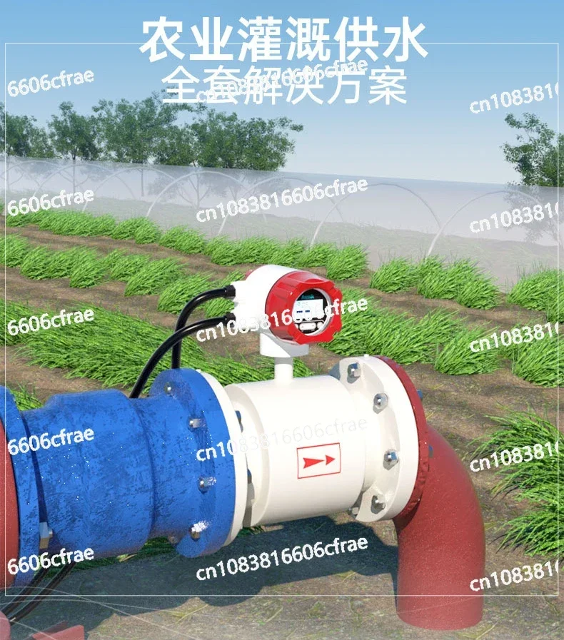 Electromagnetic Flowmeter Farmland Irrigation River Water Supply High-precision Integrated Split Pipeline Sensor