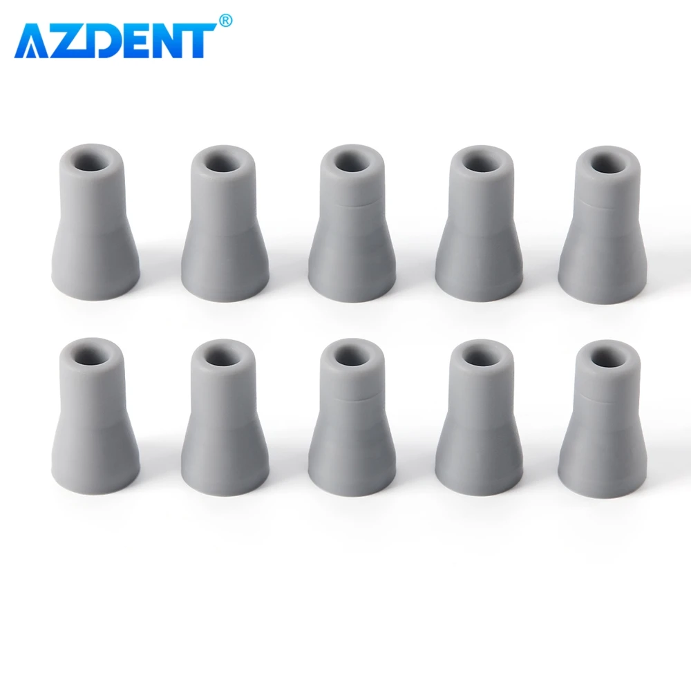 10pcs Dental Saliva Ejector Rubber Snap Tip AZDENT Adapter Weak Suction Tips Head Adapter Convertor Spare Replacement Parts