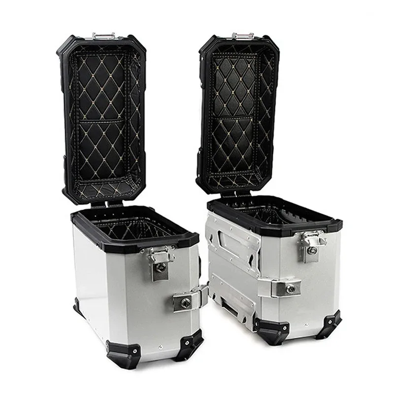 Factory Hot Selling 35L 38L Motorcycle Side Box Aluminum Motorcycle Lage Storage Case Saddlebags For Voge 300ds  CB400X CB500X N