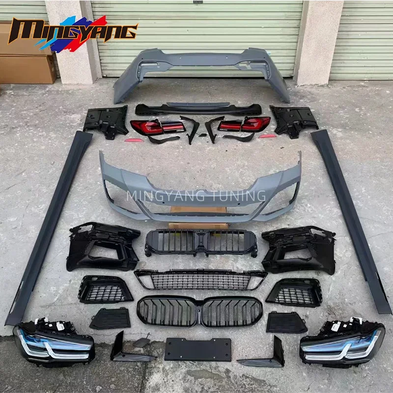 PP plastic G30 PRE 2018-2021 upgrade LCI MT M tech facelifts bodykit car bumpers for  5 Series G30 G38 body kit