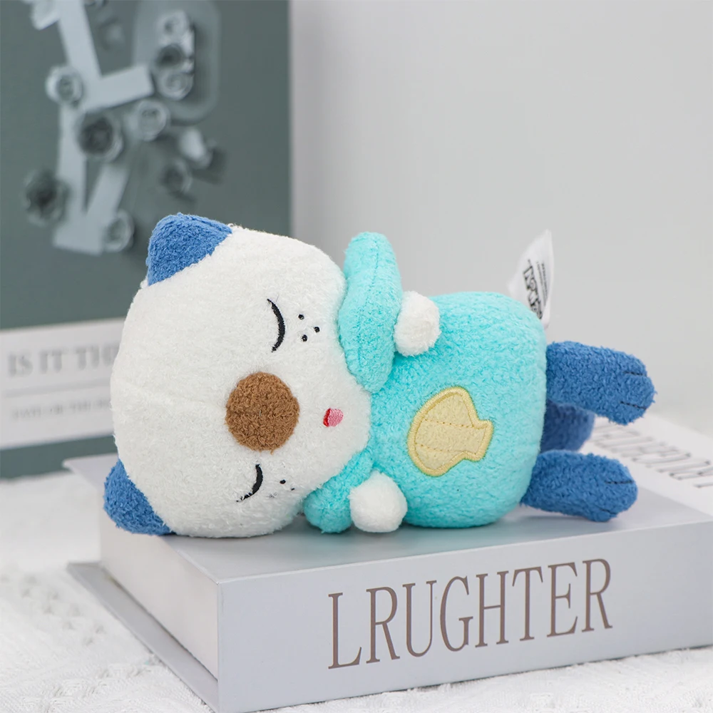 Kawaii Sleep Series Pokemon Plush Doll Oshawott Pawmi Bulbasaur Fluffy Stuffed Animal Toys Anime Desk Ornament Collectible Gifts - view 2