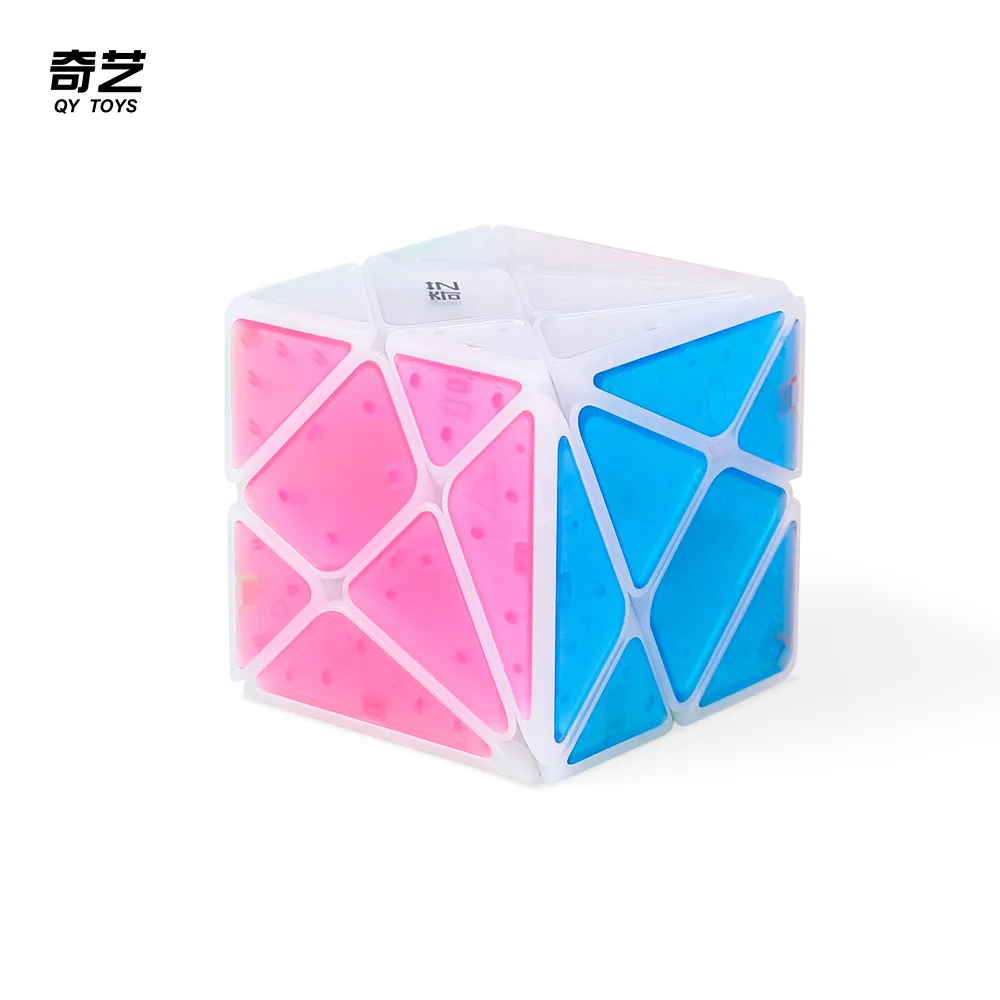 Qiyi cubo âmbar de gelo 3x3 eixo hera espelho 3x3 moinho de vento pescador cubo de velocidade mágica magnética qiyi gelo 3x3