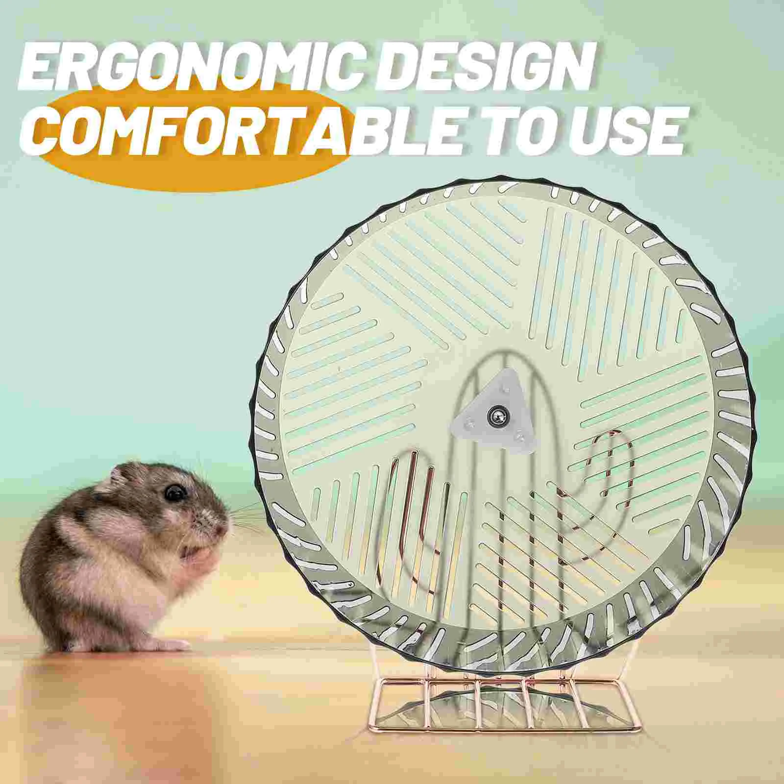 Wheel Hamster Silent Exercise Chinchilla Inch Quiet Running Rat Hedgehog Animal Wheels Saucer Toy Cage Exercising Gerbil Animals