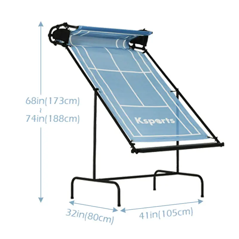 Portable Tennis Rebound Net Slanted Practice Wall for Solo Training Easy Setup for Daily Ball Drills