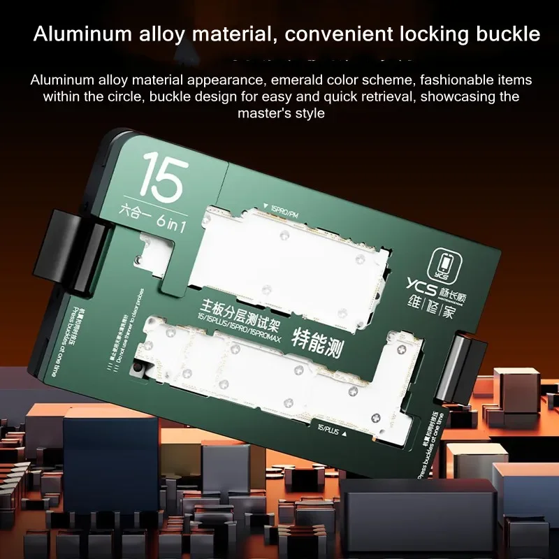 YCS iSocket Motherboard Test Fixture For IP X-16 Pro Max US Version Logic Board Middle Layer Radio Frequency Function Tester