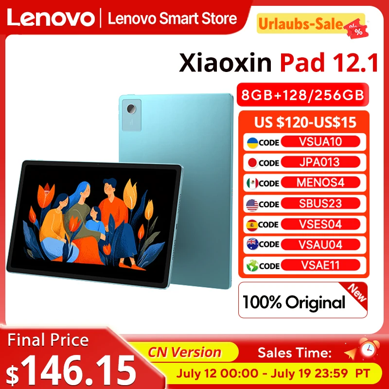 New Original Lenovo Xiaoxin Pad 12.1 2025 Tablet MediaTek Dimensity 6400 CN version 12.1'' 90Hz 10200mAh 45W Charging Pad PC