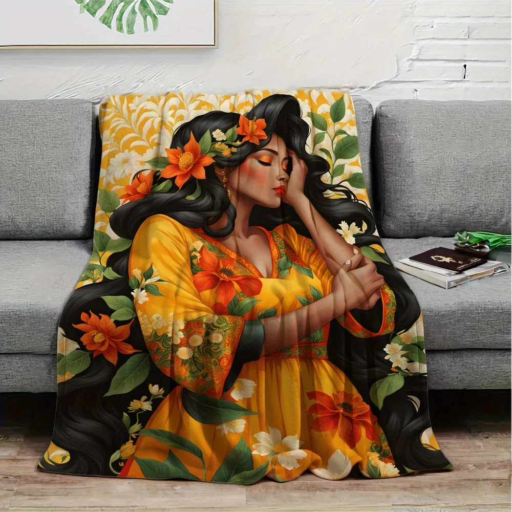 

Уютное фланелевое одеяло с принтом для женщин в стиле кантри — универсальное для использования в офисе и на открытом воздухе — прочное всесезонное подарочное одеяло