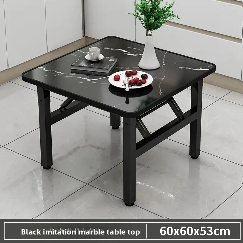 Portable Home Folding Square Table Compact Dining Table for Small Apartment Cross Border Restaurant Fast Food Dinning Furniture