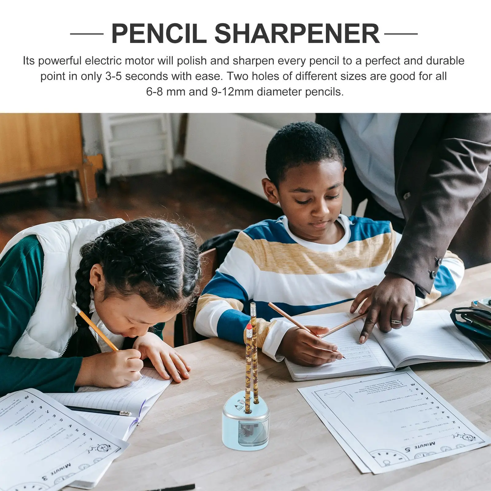 Manual Rautan Rautan Pensil untuk Pensil Warna Alis Anak