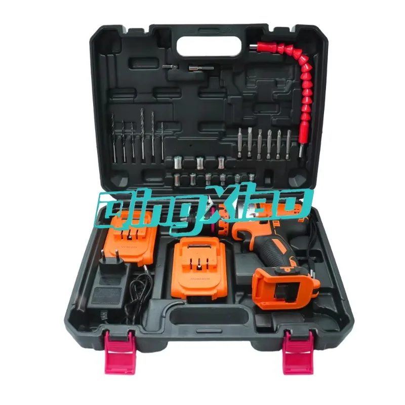 Tool Case Set Power Tools 21V Cordless Hand Drill Electric Machines For Household Workshop Construction Installation Repair Work