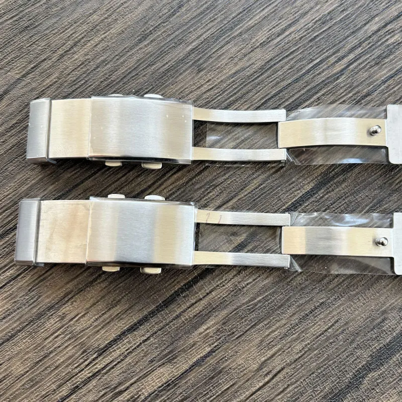 솔리드 316L 스테인리스 스틸 18/20/22mm 폭 시계 버클 브러시드 폴딩 버클 안전 연장 디플로이먼트 클라스프 스트랩용