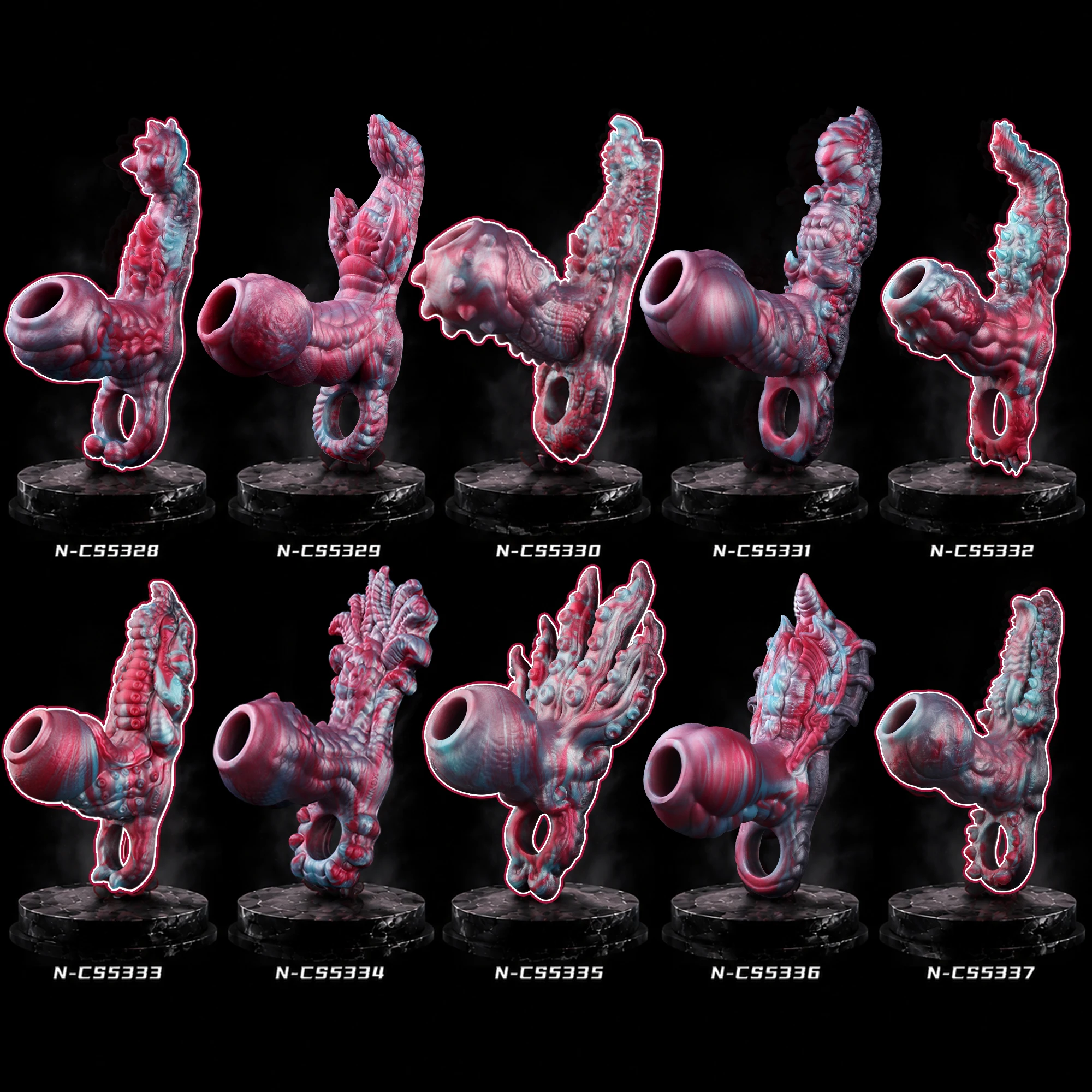 NNSX Dog Knot Penis Sheath for Delay Ejaculating Sex Toy for Cock Enlargement Dildo Cover Resuable Penis Sleeve S,M,L Size view 2