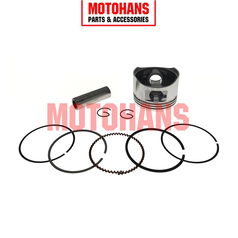 MOTORCYCLE GY6 125CC PISTON KIT 52.4MM BORE 15MM PIN FOR 4T 125CC 152QMI SCOOTER ENGINE PARTS FOR CHINESE SCOOTERS ATV QUAD