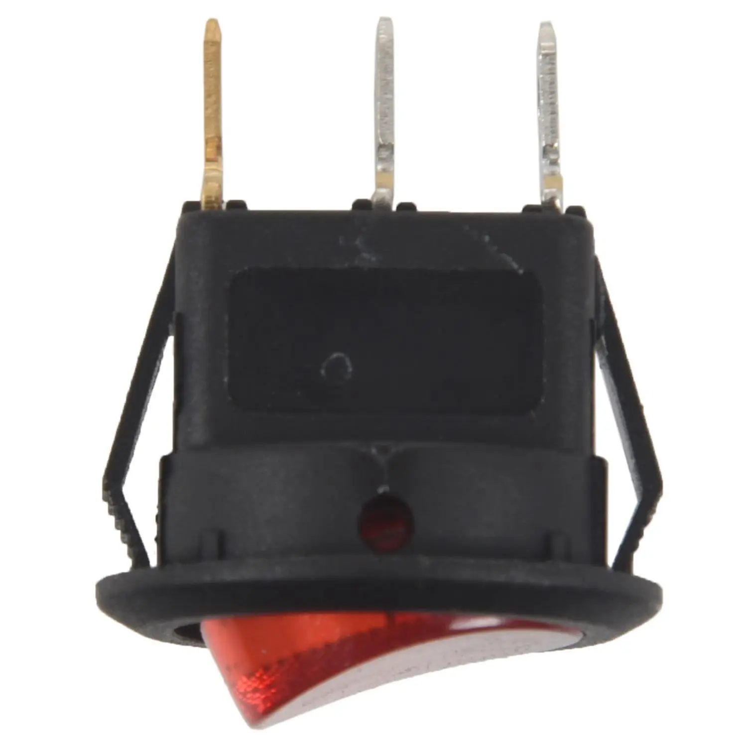 Chave seletora bipolar ON OFF vermelha 3 pinos 20mmT98C