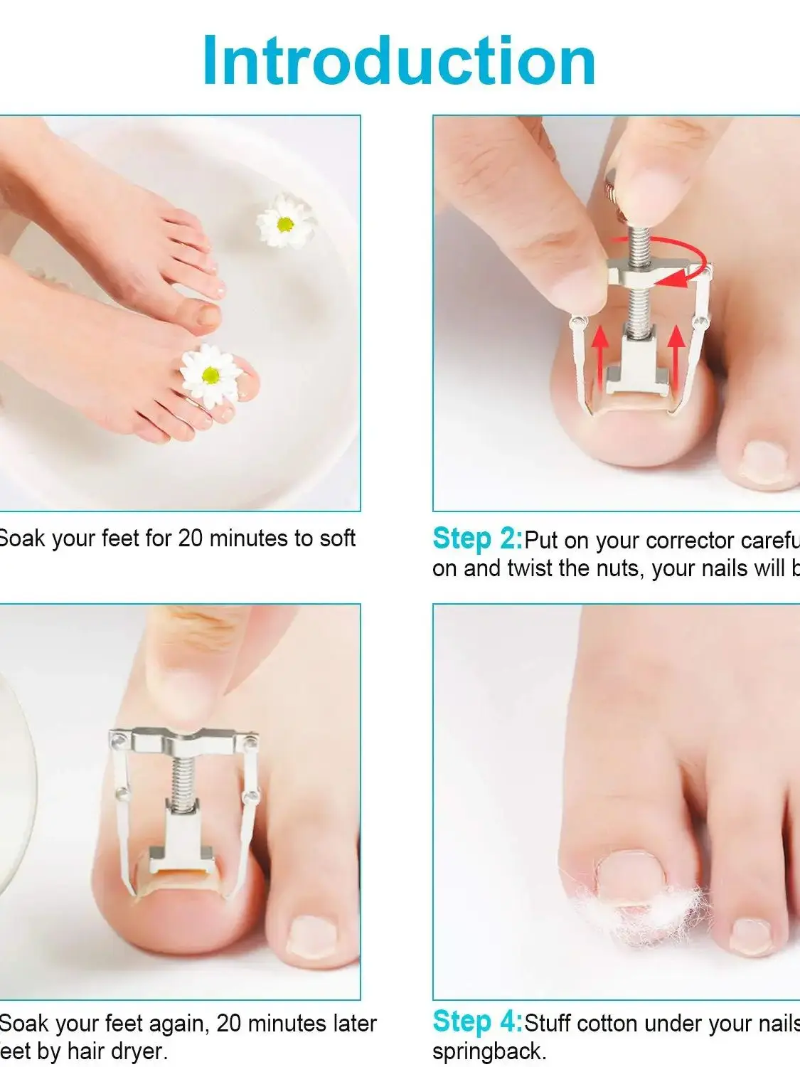 1pc Correction of Paronychia with Toe Nail Correction Bracket for Treatment of Toe and Toe Care with Toe Fixator image 4