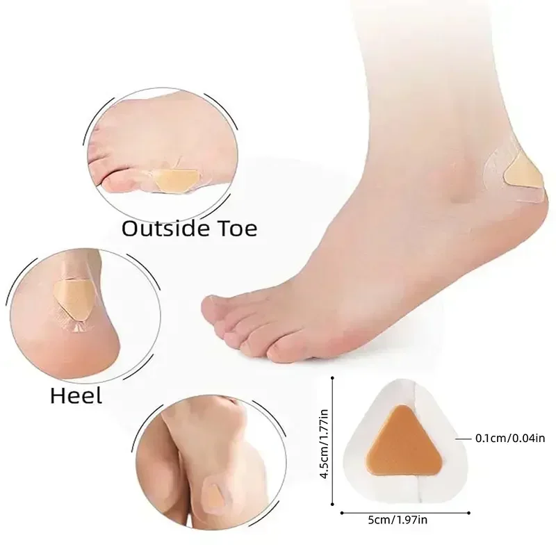 300pc Gel Heel Protector Foot Patches Adhesive Blister Pads Heel Liner Shoes Stickers Pain Relief Plaster Foot Care Cushion Grip