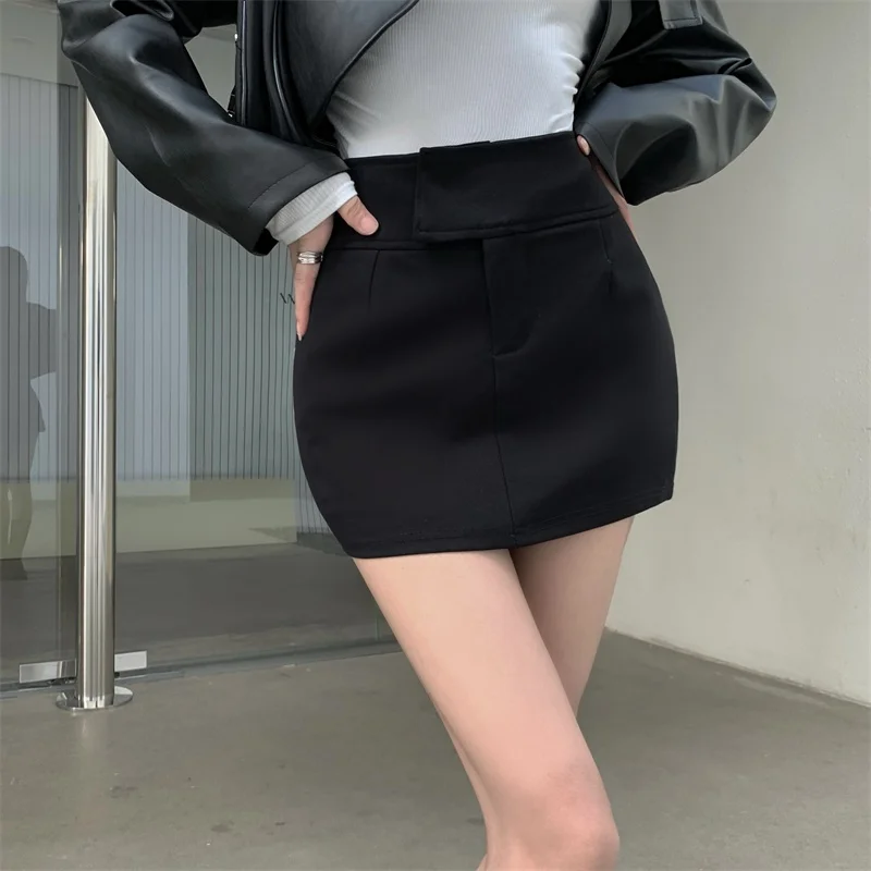 Bla Hoge Taille Sexy f Rok Broek vrouwen Elastische Afslanken Strakke Fit Casual Sle A-lijn ort Rok voor herfst Winter