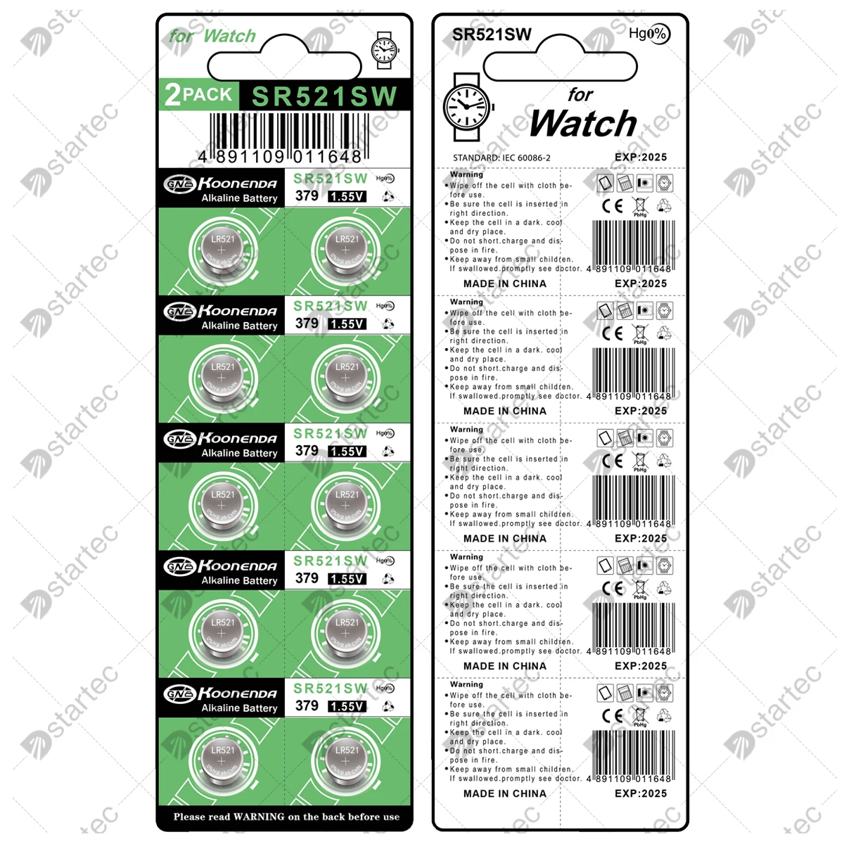 Eunicell 10 шт.-50 шт. LR521 AG0 кнопочные батарейки SR521SW 379A 379 179 D379 SR63 1,5 В щелочная батарея типа «таблетка» из оксида серебра