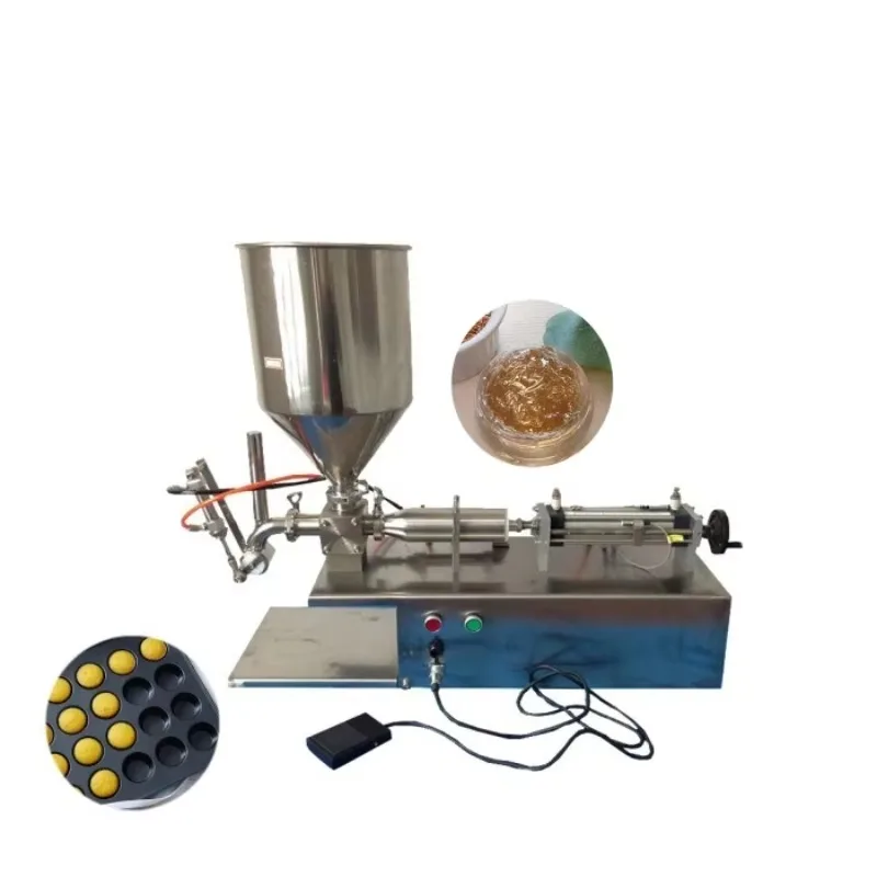 Pneumatic Paste Liquid Filling Machine Semi‑automatic Cream Sauce Jam Filling Equipment For Food Industry Customized