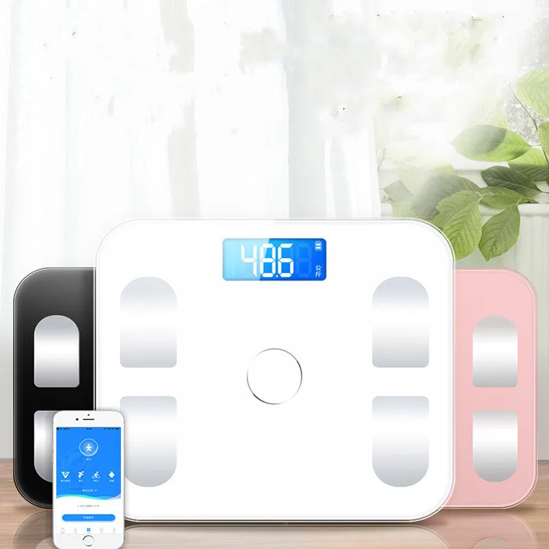 Personal Electronic Bluetooth Weight Scale machine Fat Digital body Kitchen bathroom Scale Balances