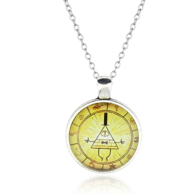 Pines Twins Pink Pig Pendant necklaces Cute Fashionable Bill Cipher The Zodiac Journal Character Funny Cartoon Anime Jewelry