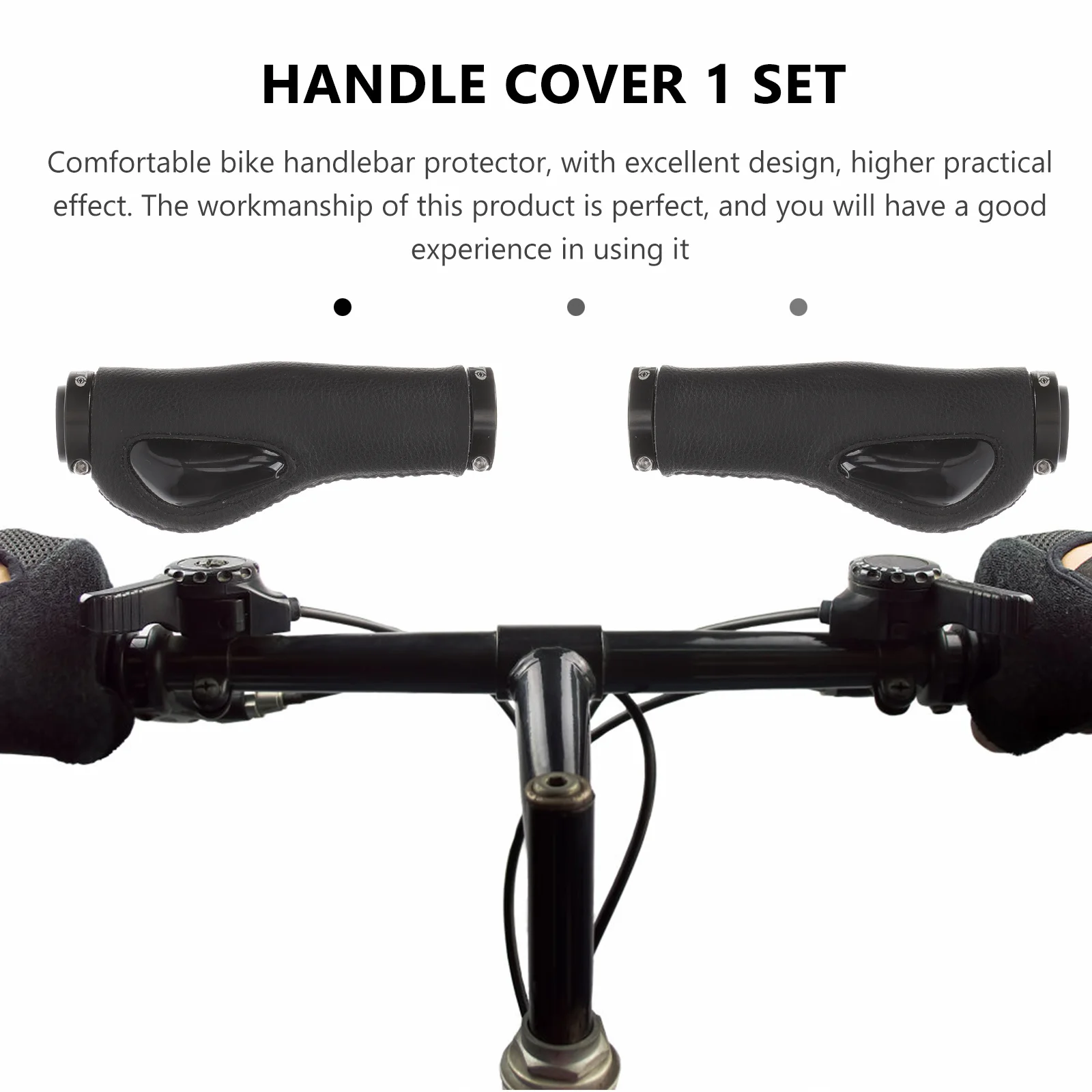 

1 set Silicone Bike Handlebar Grips Anti-Slip Shockproof Comfortable For Long Ride Mountain Bicycle Handlebar Cover Accessories