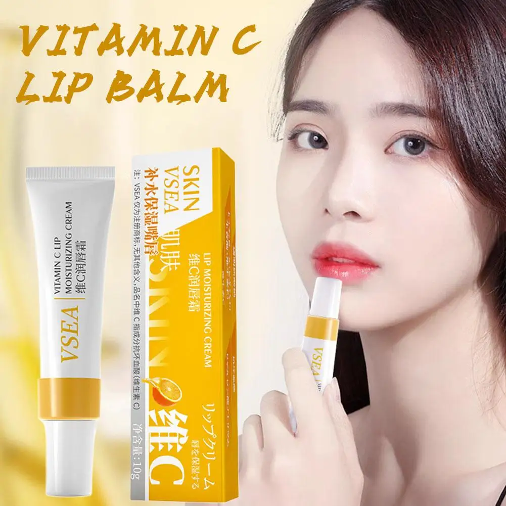 

Vitamin C Moisturizing Lip Balm Hydrating Anti-dry Anti-crackin Lip Easy Lipstick Line To Nourishing Carry Cosmetics Care L B2G2