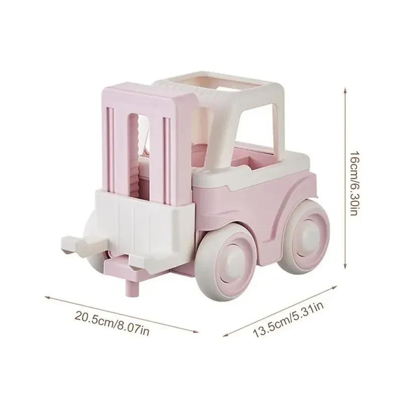 Cartoon Forklift Pen Holder Multifunctional Desktop Storage Box Ornament Children\'s Student Gift Creative Phone Holder