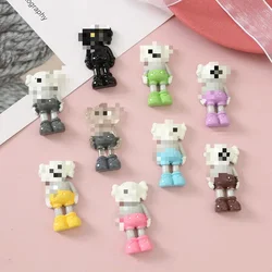 5pcs New Fashion Doll Resin Accessories Creative Handmade Diy Mobile Phone Material Bear Cartoon Resin Flatback Supplies