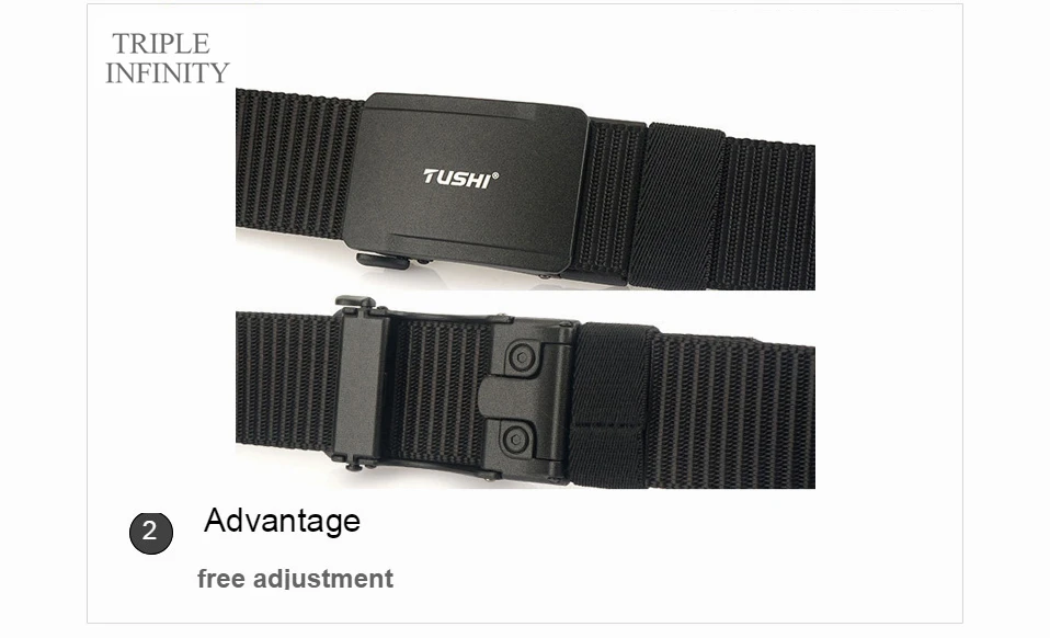 New Metal Automatic Buckle Nylon Tactical Belts For Men Adjustable Trousers Waistband Outdoor 3.8cm Width Sports Belt Quick Dry