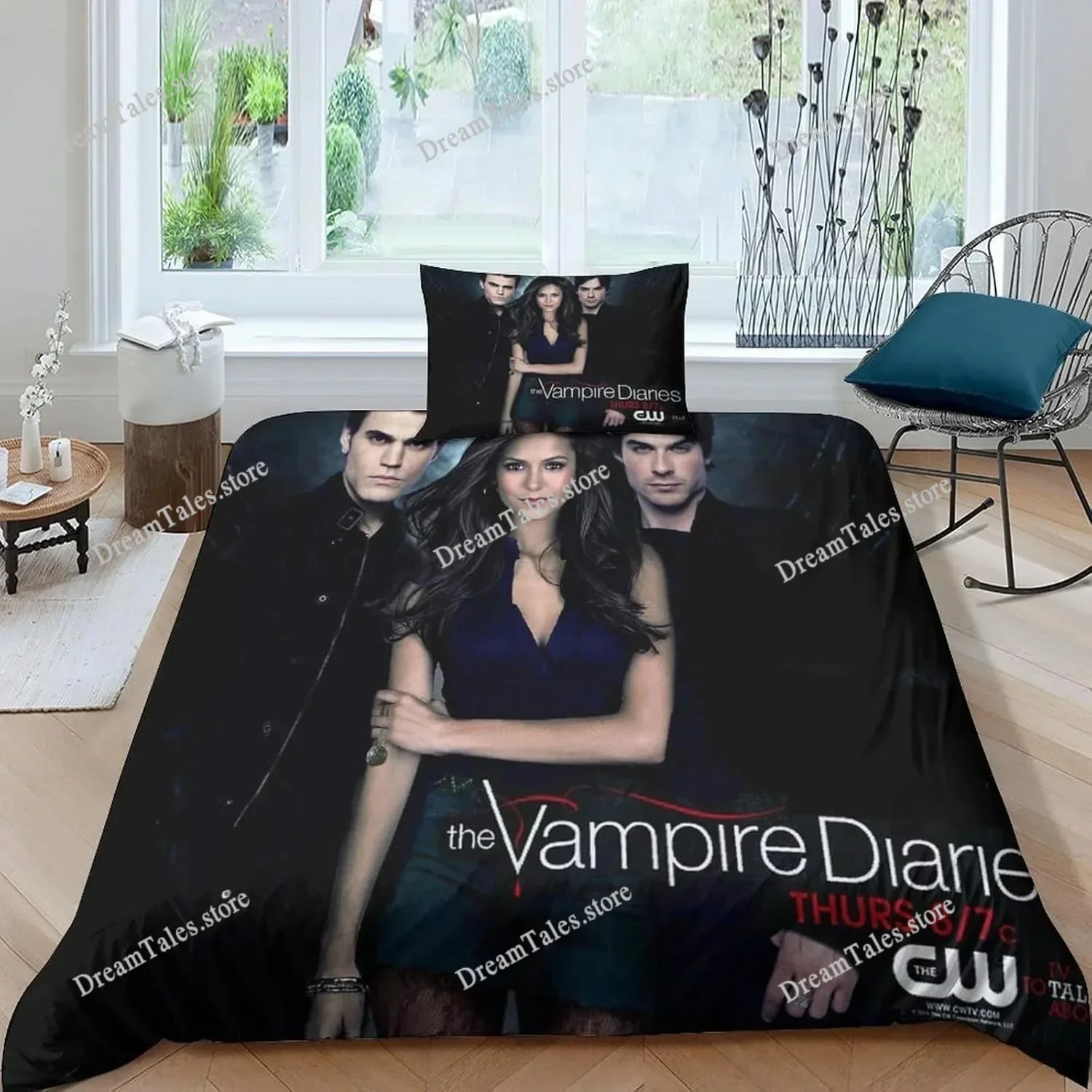 

Bedding Sets The Vampire Diaries Damon Salvatore Exquisite Bed Supplies Set Duvet Cover Bed Comforter Set Bedding Birthday Gift9
