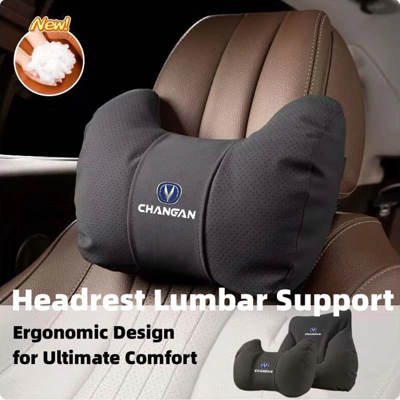 Для автомобильного сиденья Changan, подголовник, подставка для талии, подушка для шеи, авто логотип, интерьер CS35 CS15 CS95 CX70 CS55 CS85 CX20 EADO RAETON Alsvin