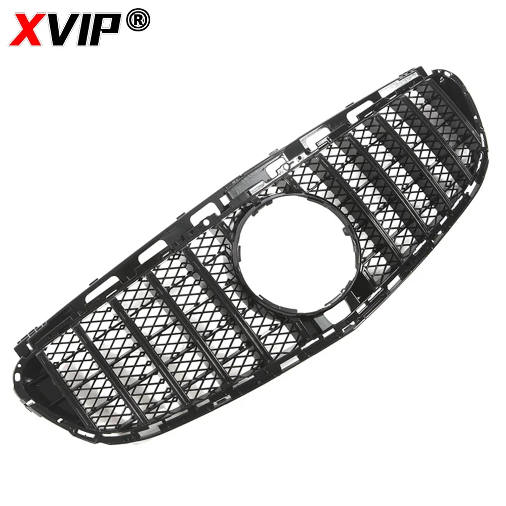 XVIP Chrome Black Diamonds Style Racing Grille For Mercedes Benz E-Class W212 E300 E350 E400 14-16 AMG Style Front Bumper Grille