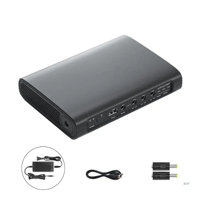 5V 9V 12V UPS Power Supply 16000/20000/256000mAh Lithium Battery Backup for Secure Continuous Electronic Devices