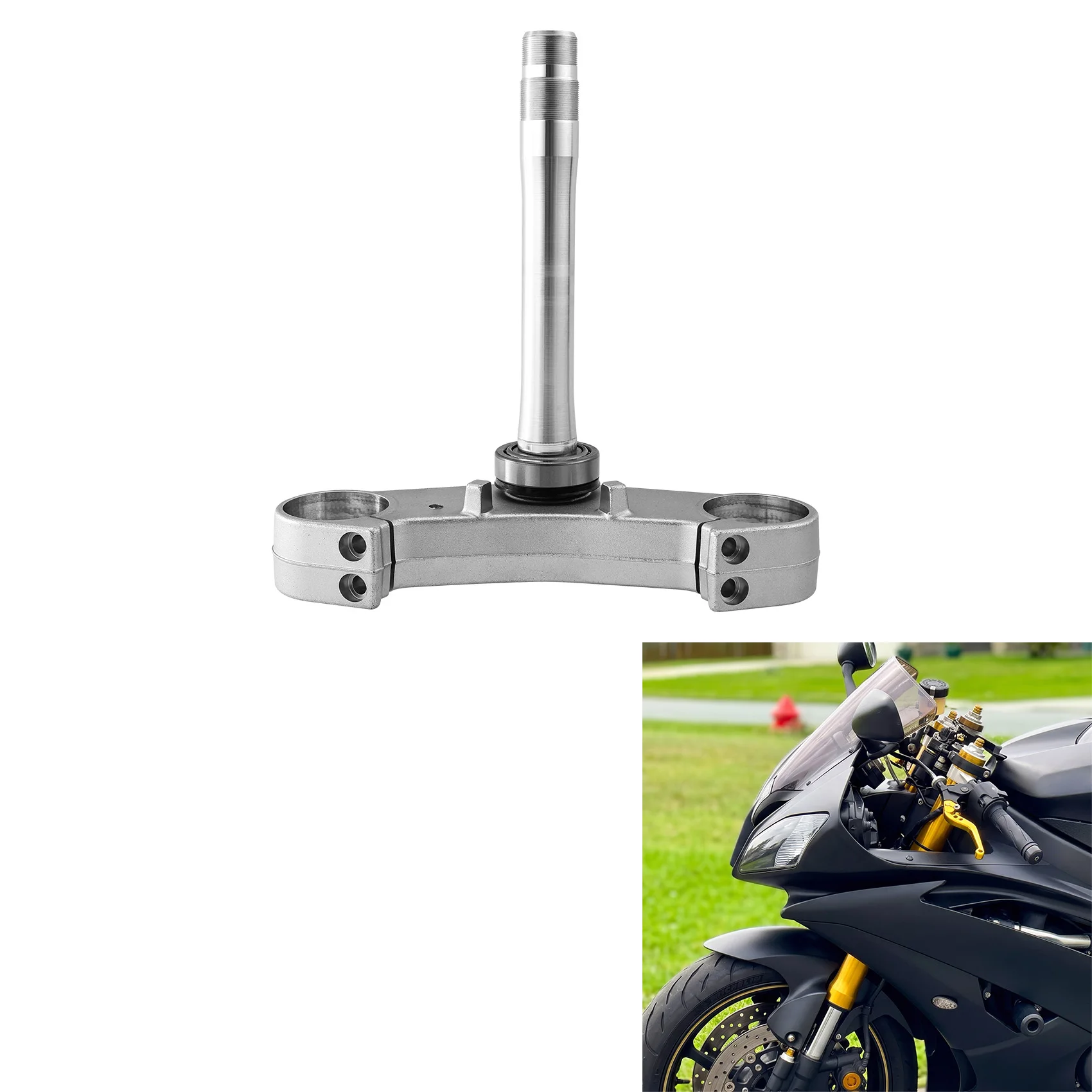 Motorcycle Front Forks Clamp Lower Triple Tree Stem For Yamaha YZF R6 2008-2016