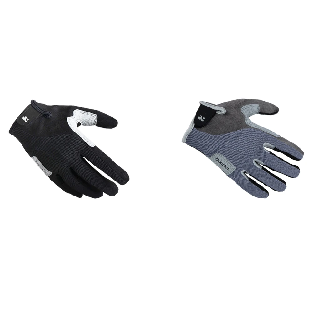 

1 Pair of Climbing Gloves Full Finger Hiking Gloves Outdoor Sports Anti-slip Gloves - Size L (Grey)