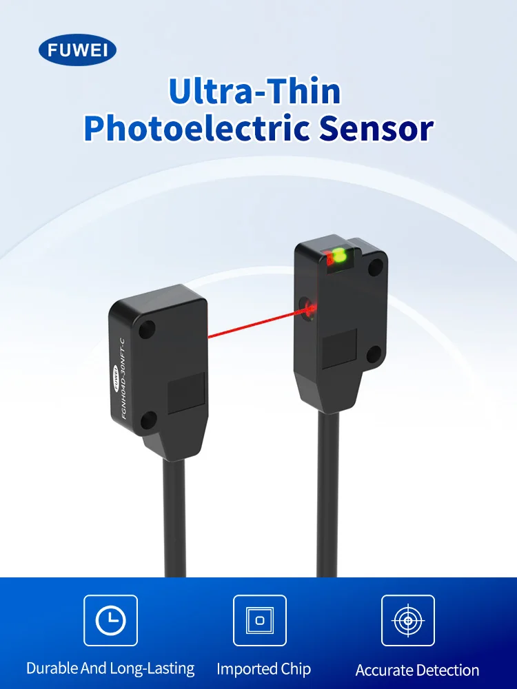 FUWEIFGNH04D-50PFT-C Präzisionserkennung Hochgeschwindigkeitsstabilität Ultradünner fotoelektrischer Sensor Micro Sensing Photoelektrisches Quadrat – Detail 1