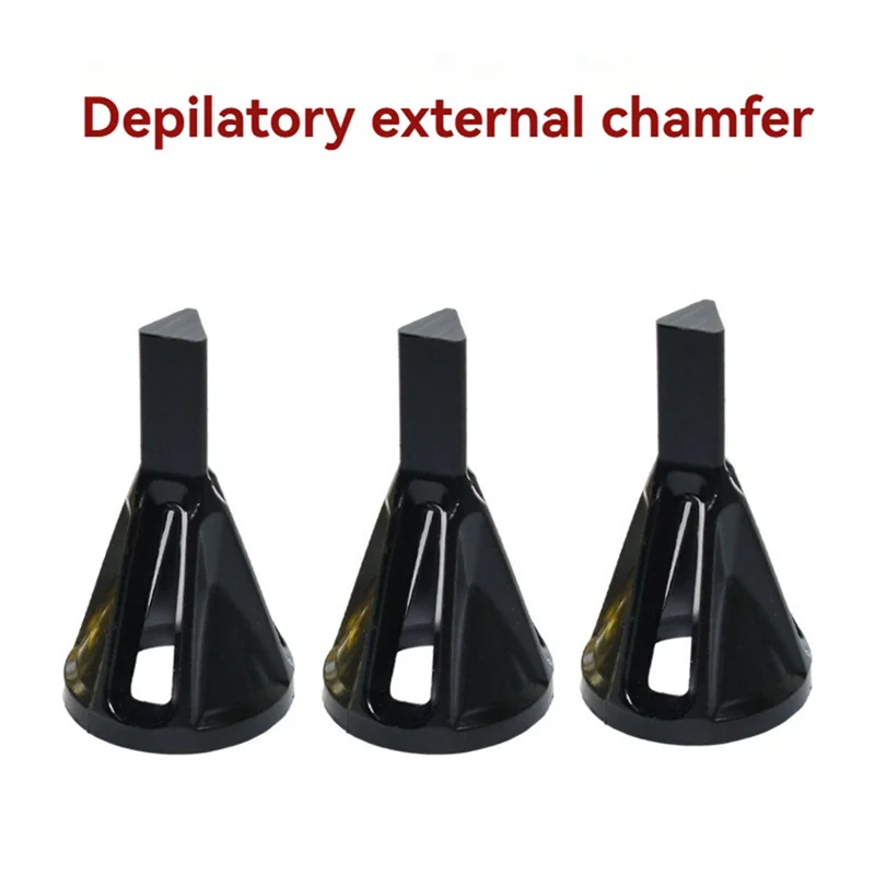 Mango Triangular de 3 piezas, longitud de 18Mm, excepto para herramienta de biselado de taladro de pulido de tornillo de rebaba, diámetro adecuado de 6-19Mm