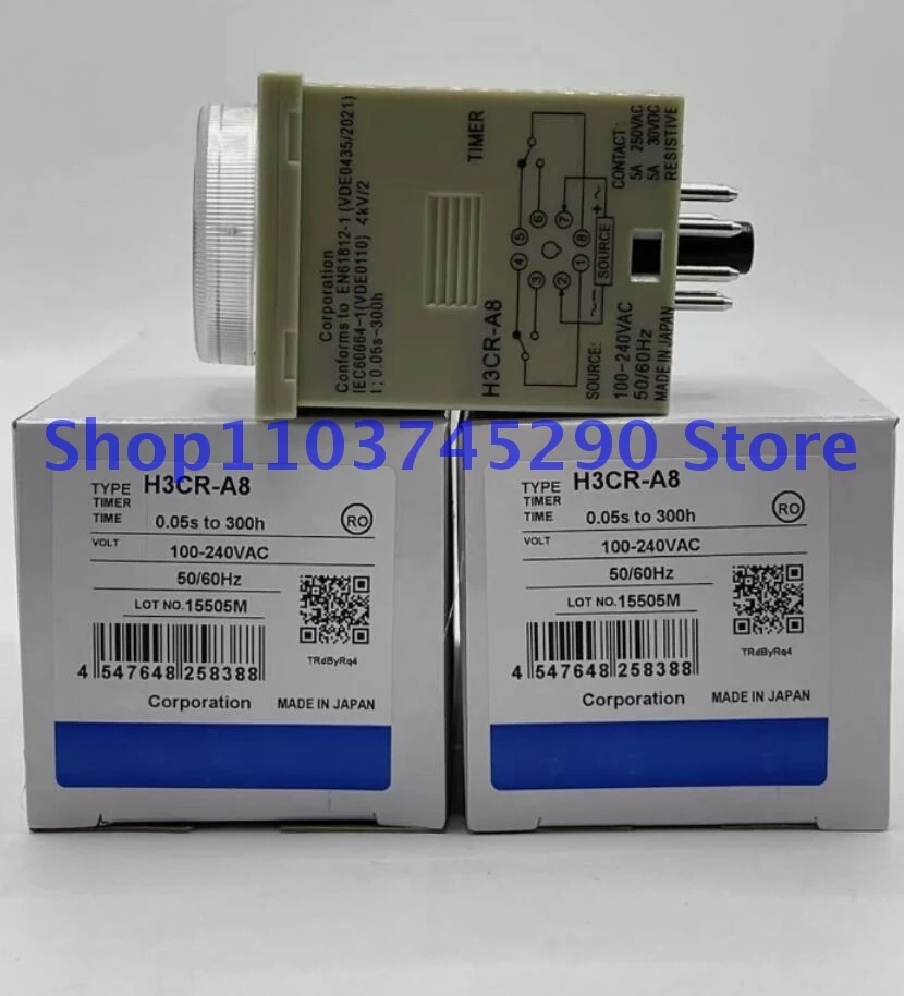 

1PCS H3CR-A8 100-240VAC/100-125VDC In Box New Brand Timer