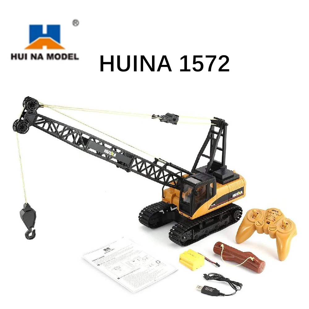 

HUINA 1572 15CH RTR 1/14 RC Construction Crane Remote Control Truck Tower Excavator Outdoor Toys For Boys Gift Boys TH18055-SMT4