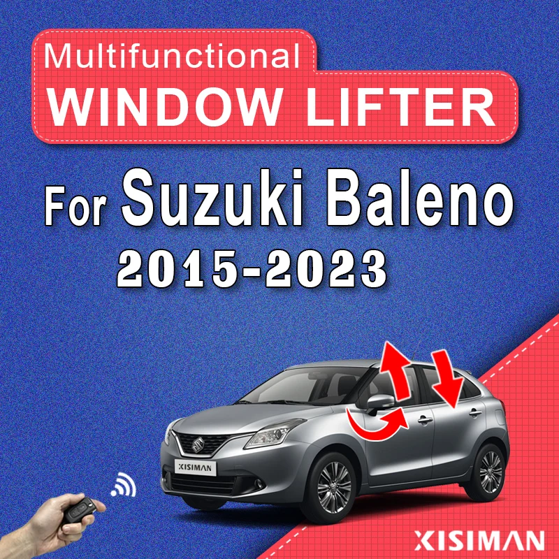 

Автомобильный интеллектуальный электрический оконный доводчик для Suzuki Baleno 2015-2023, оконный подъемник + складной модуль зеркала, аксессуары