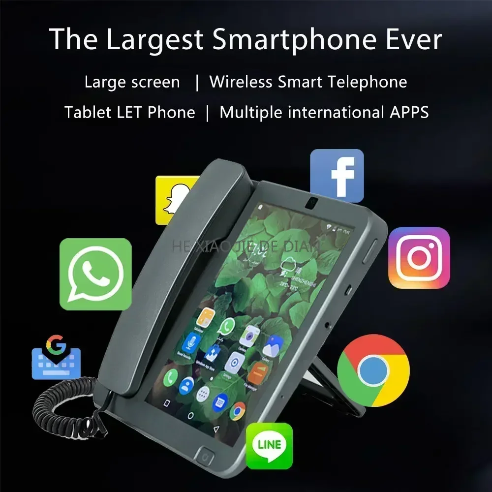

Excellent Best Seller First Smart LTE WiFi Wireless Fixed Landline 8 Inches 4G SIM Phone Android 10 Videophone Glob Universal Vi