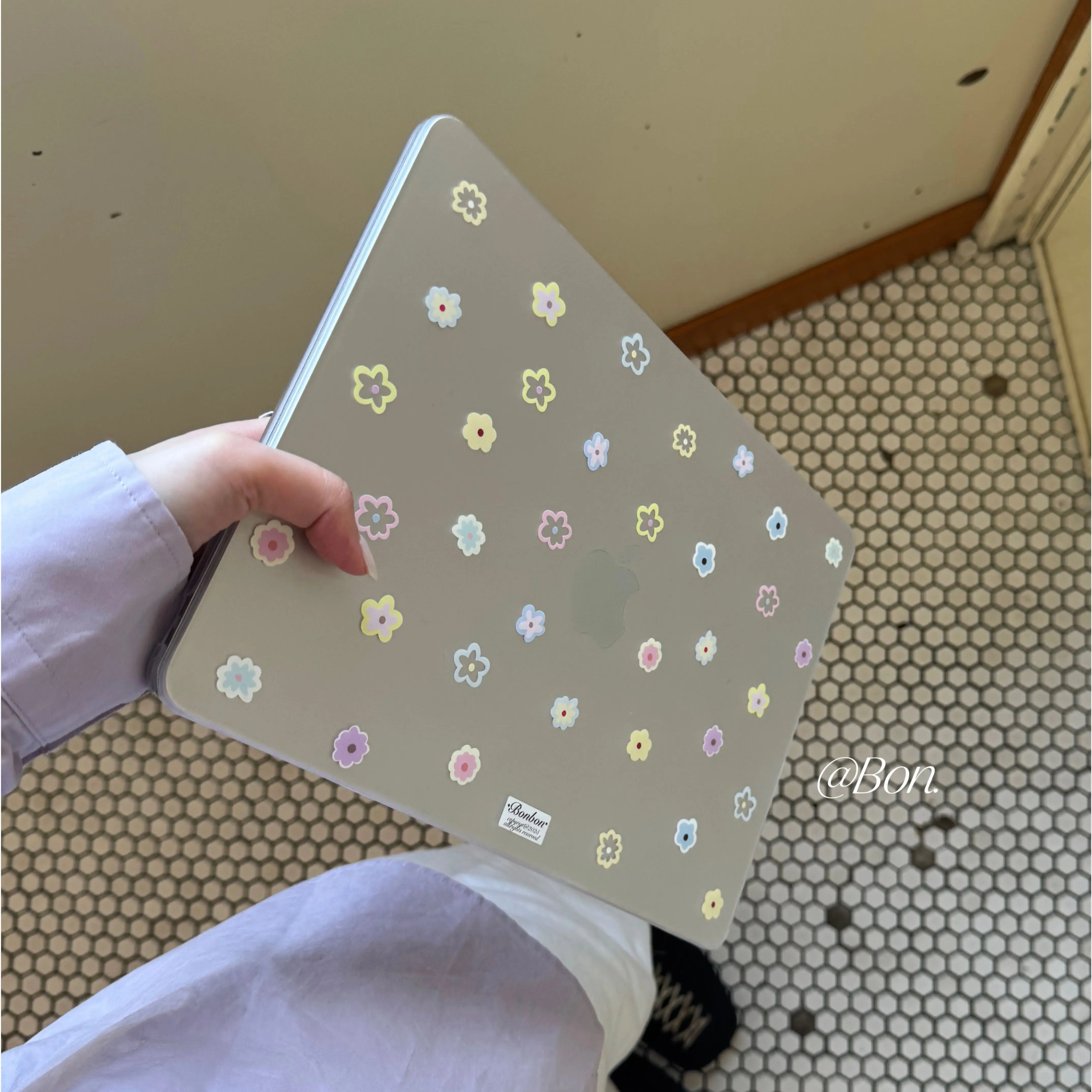 Colorful Flower insCrystal Laptop Cover For Macbook Air 13 15in NEO M5 M4 A3240 A3113 A3241 A2941 A2337 Pro 14 16 M3 M2 M1 A2338