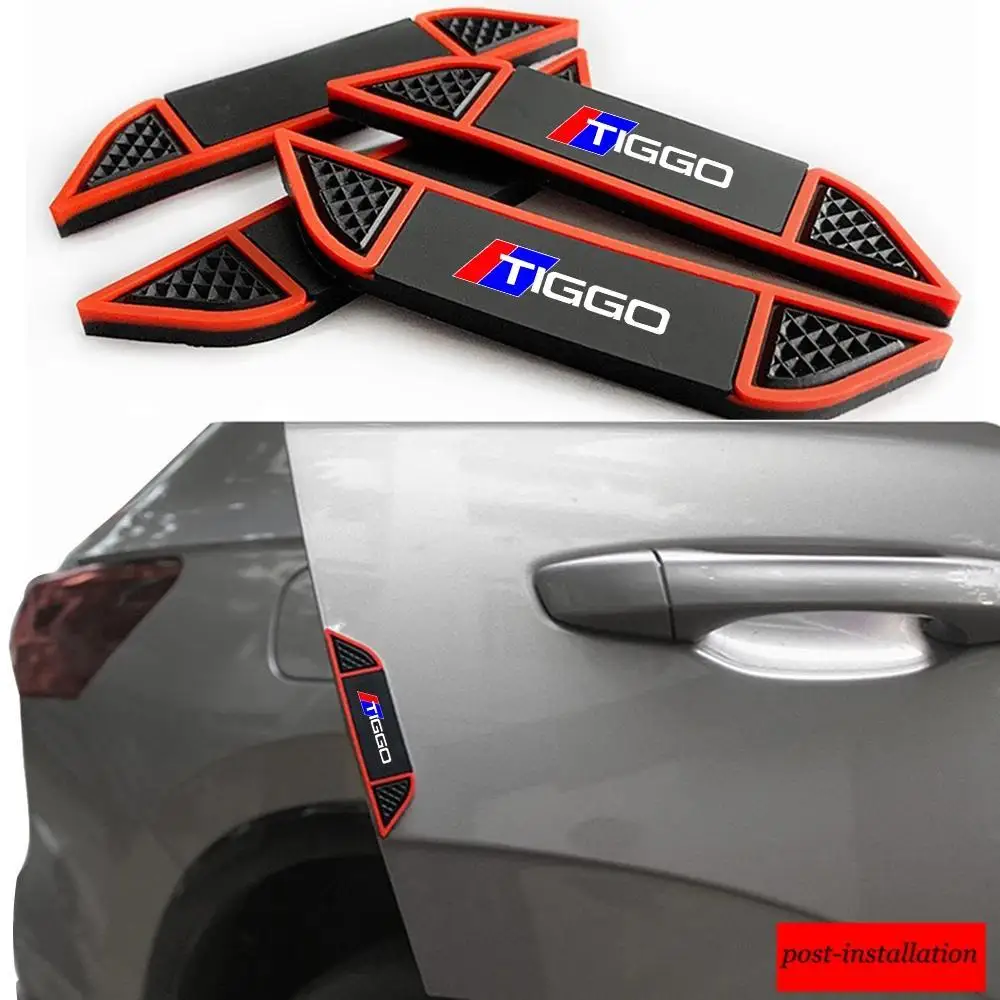 4pcs Car Door Edge Guard Moldings Strip Bumper Protector Molding for CHERY TIGGO 3 4 5 7 PRO 8 Modern Car Accessory