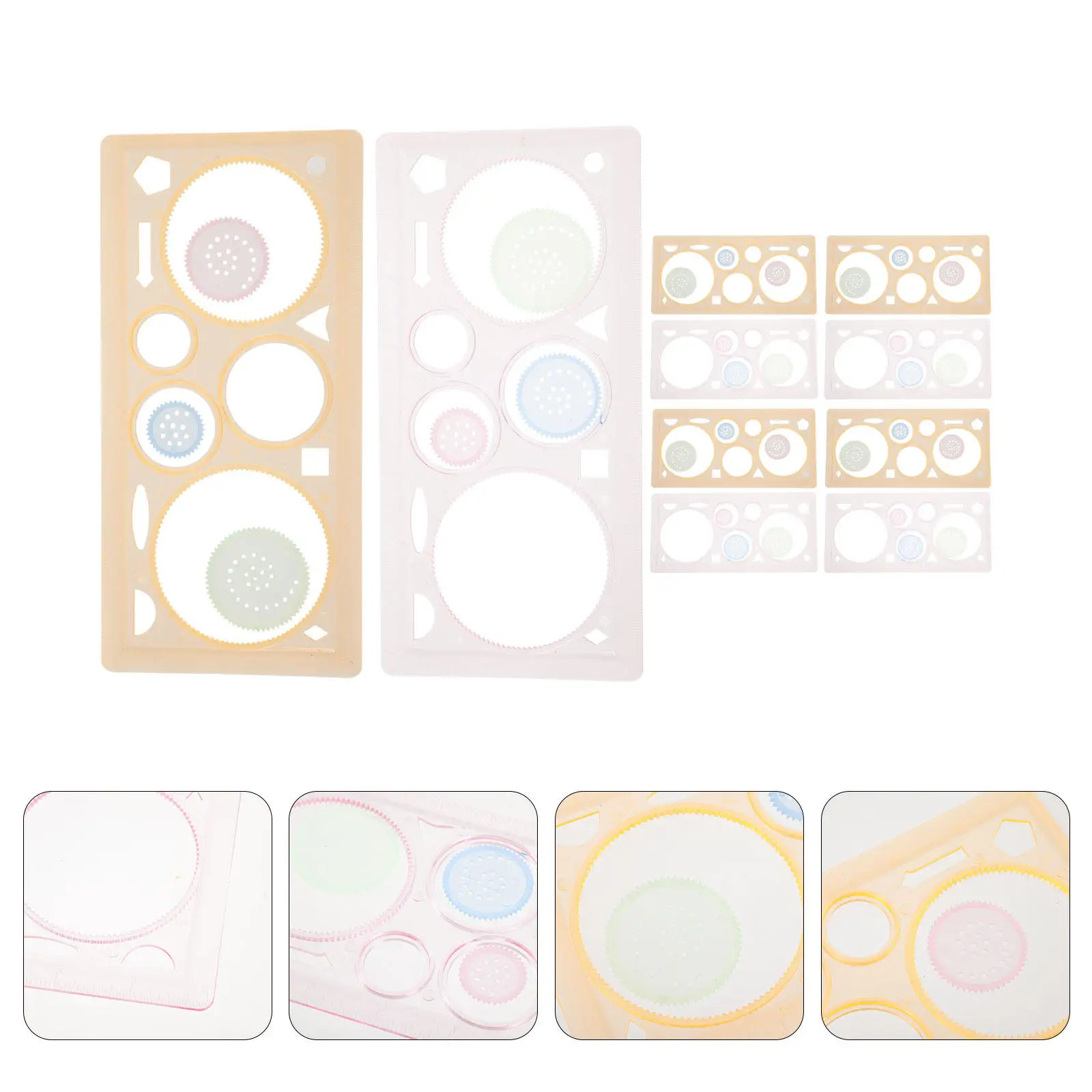 10Pcs Painting Stencils Set Plastic Drawing Templates for DIY Crafts Wood Signs Home Decor Journal Art Fine Cut Smooth Edges